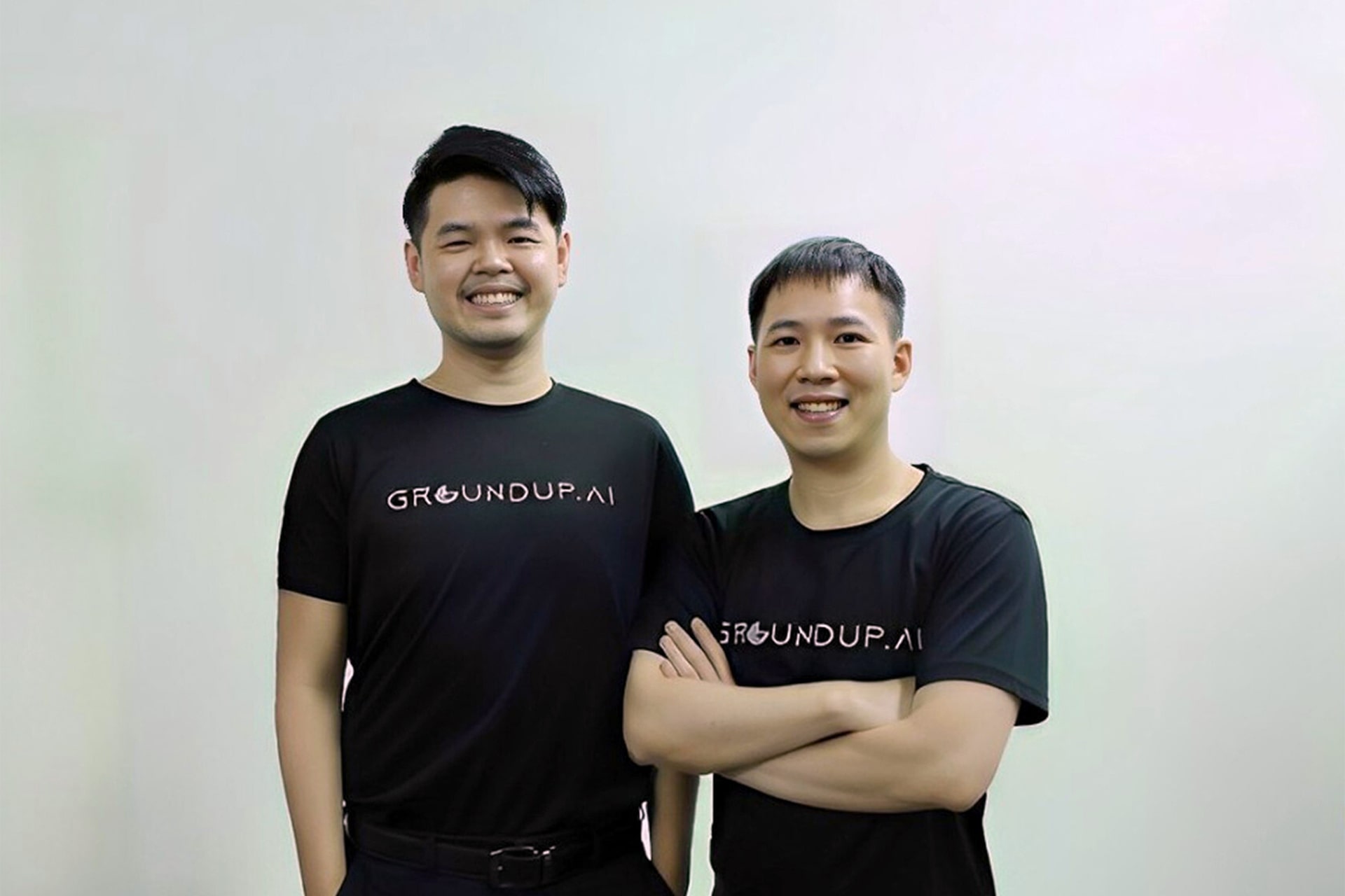 Photo of Leon Lim (left) and Alex Wong, co-founders of Groundup.ai.